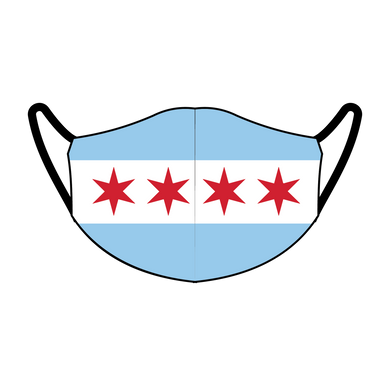 Chicago Flag Mask