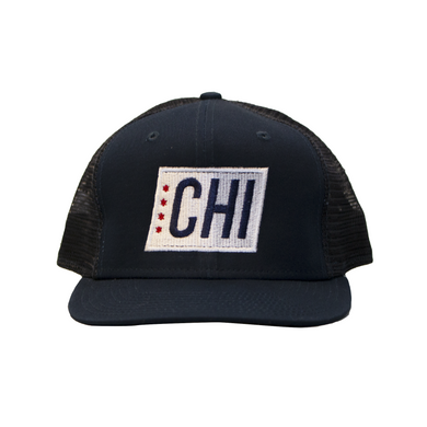 Tilted Logo - Trucker Hat - Navy Blue